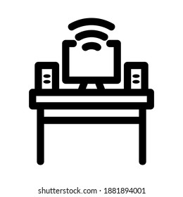 icono de trabajo o logotipo símbolo de signo aislado ilustración vectorial - iconos vectoriales de estilo negro de alta calidad
