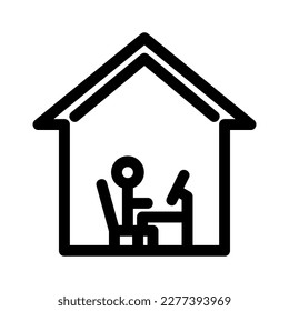 work from icon or logo isolated sign symbol vector illustration - high quality black style vector icons

