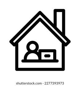 work from icon or logo isolated sign symbol vector illustration - high quality black style vector icons
