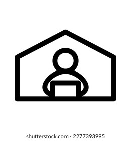 work from icon or logo isolated sign symbol vector illustration - high quality black style vector icons
