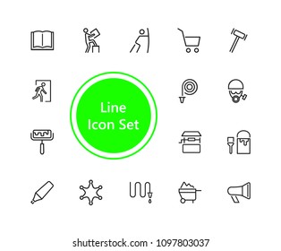Work icon set