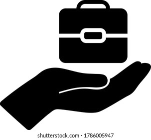 Arbeitssymbol-Silhouette-Illustrationsmaterial