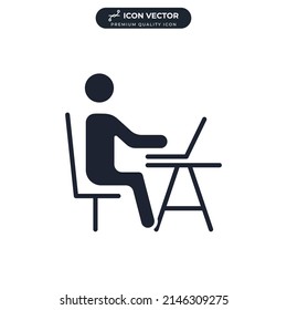 work icon symbol template for graphic and web design collection logo vector illustration