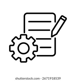 Ilustración del Vector del icono del trabajo, fondo blanco
