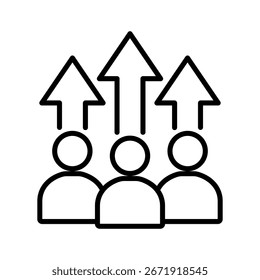 Ilustração do vetor do ícone de trabalho, plano de fundo branco