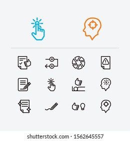 Work icons set. Periodic breaks and work icons with just do it, urgent task and work smarter. Set of inspiration for web app logo UI design.