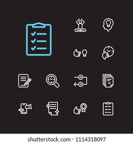 Work icons set. Reward yourself and work icons with distractions, tasks and work smarter. Set of voting for web app logo UI design.