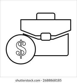 work icons. simple line vector