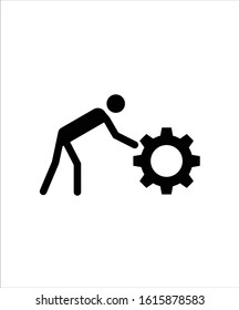 work icon,vector best flat work icon.