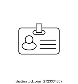Cartão de identificação de trabalho com clipe de suporte para membro da equipe