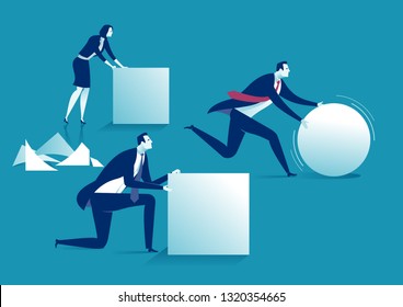 Work intelligent. Business concept illustration