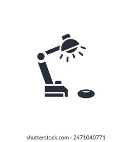 work lamp icon. vector.Editable stroke.linear style sign for use web design,logo.Symbol illustration.