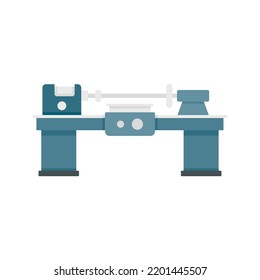 Work lathe icon. Flat illustration of Work lathe vector icon isolated on white background