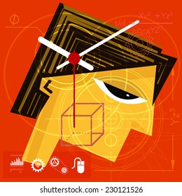 Work Life Balance Abstract - Illustration
