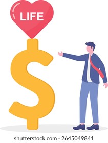 Work life balance, choose between spend your time with family and yourself or hard work

