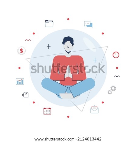 Work life balance concept. Career and personal life on a scales. Equilibrium between rest and job. Abstract comparison of time spent. Flat vector illustration