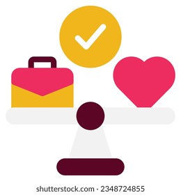 El icono de equilibrio de vida laboral se puede usar para uiux, etc