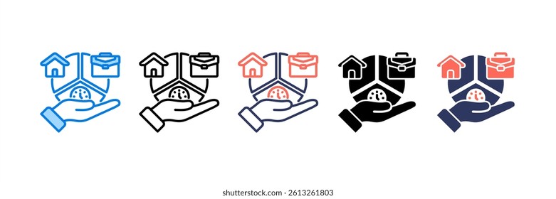 Work Life Balance Icon Element for Design