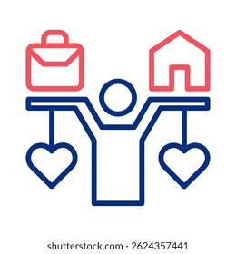 Work Life Balance Icon Element For Design