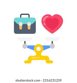 Work Life Balance icon in vector. Illustration