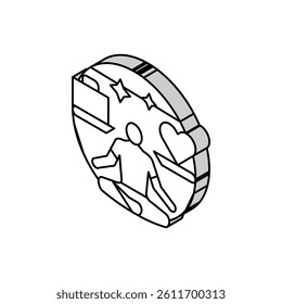 work life balance motivation isometric icon vector. work life balance motivation sign. isolated symbol illustration