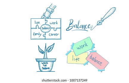 Work Life Balance Template Set