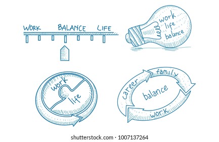 Work Life Balance Template Set