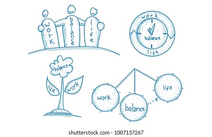 Work Life Balance Template Set