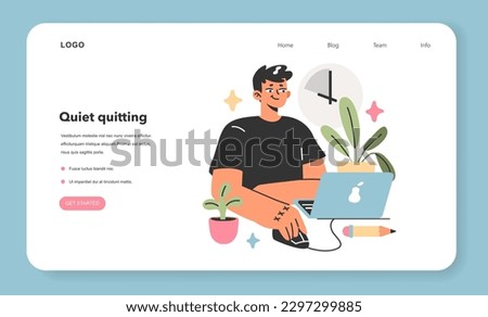 Work life balance web banner or landing page. Career and personal life' equality. Modern lifestyle, healthy boundaries between job and self for body and mind harmony. Flat vector illustration
