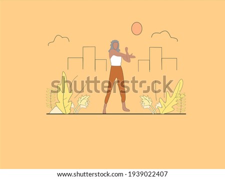 work life balance woman doing exercise aerobic yoga for relaxing
