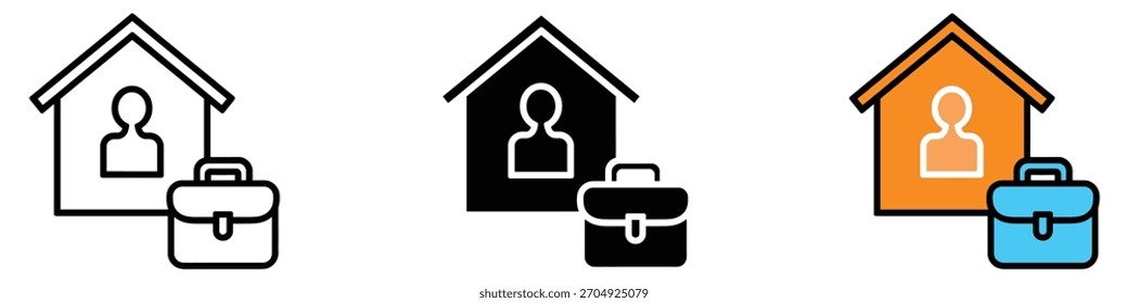 Icono de vida laboral. Vector de productividad y crecimiento profesional. Ilustración vectorial.