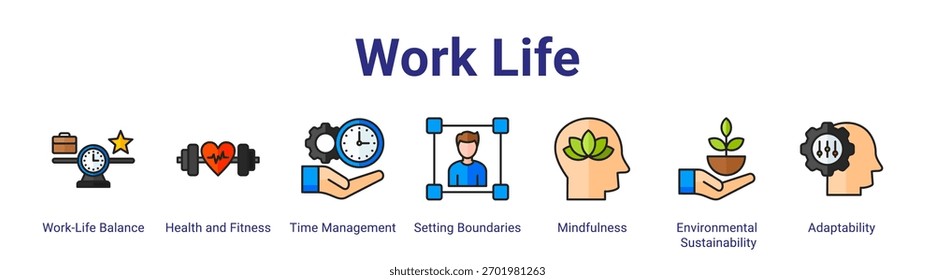 Elemento de icono de Anuncio de Web de vida laboral para el diseño en una colección