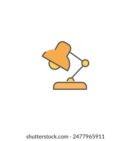 Work lights Simple Vector Color Line Icons, Illustration.