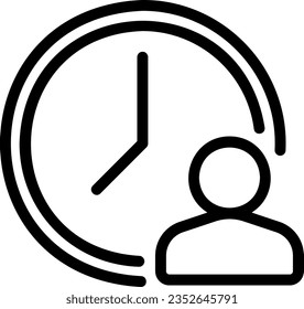 vector de ilustración de icono de línea de trabajo