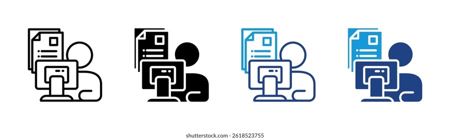 Work Load Icon Element For Design