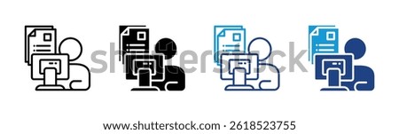 Work Load Icon Element For Design
