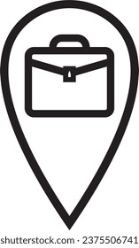Icono De Ubicación De Trabajo, Icono De Ubicación Para Reanudar