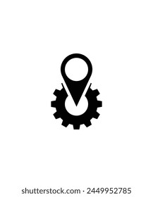 Arbeitsstandort-Symbol, Vektorgrafik-Beste-Flat-Symbol.
