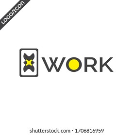 Work logo design brand designer sketch graphic drawing creative creativity draw studying work tablet concept for vector illustration Eps 10.