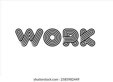 Work logo Vector Template. Creative And Modern Work logo