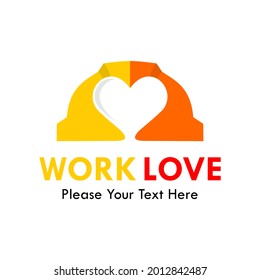 Work love logo template illustration