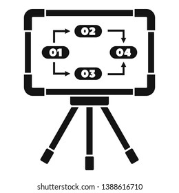 Work management icon. Simple illustration of work management vector icon for web design isolated on white background