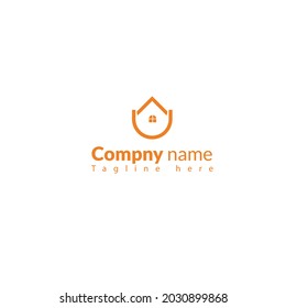 work mark real estate logo design with line art style. city building abstract For Logo Design Inspiration. business card design