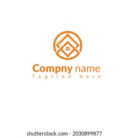 work mark real estate logo design with line art style. city building abstract For Logo Design Inspiration. business card design