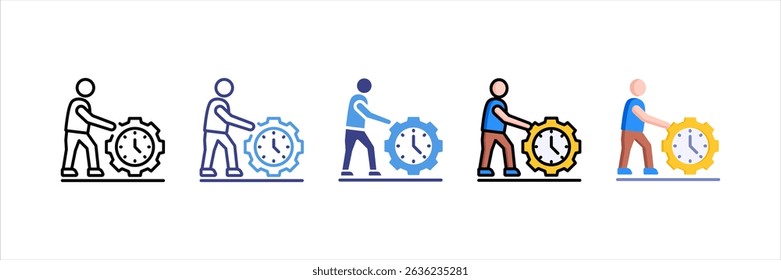 Work Multi Style Icon Set