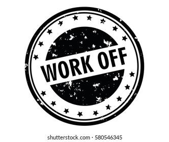 Work off stamp Sign.Seal.Logo