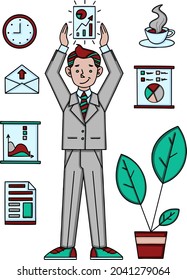 Work in the office and at home. Design of presentations, sites, stands and sites.