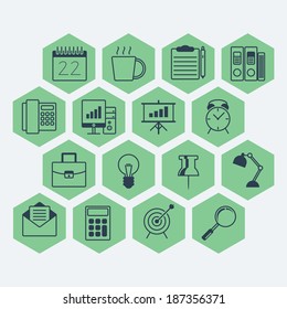 Work office icons 