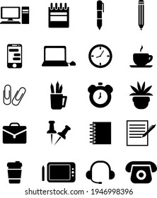 Work office, illustration, vector on a white background