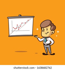 Work in office retro illustration. file vector editable